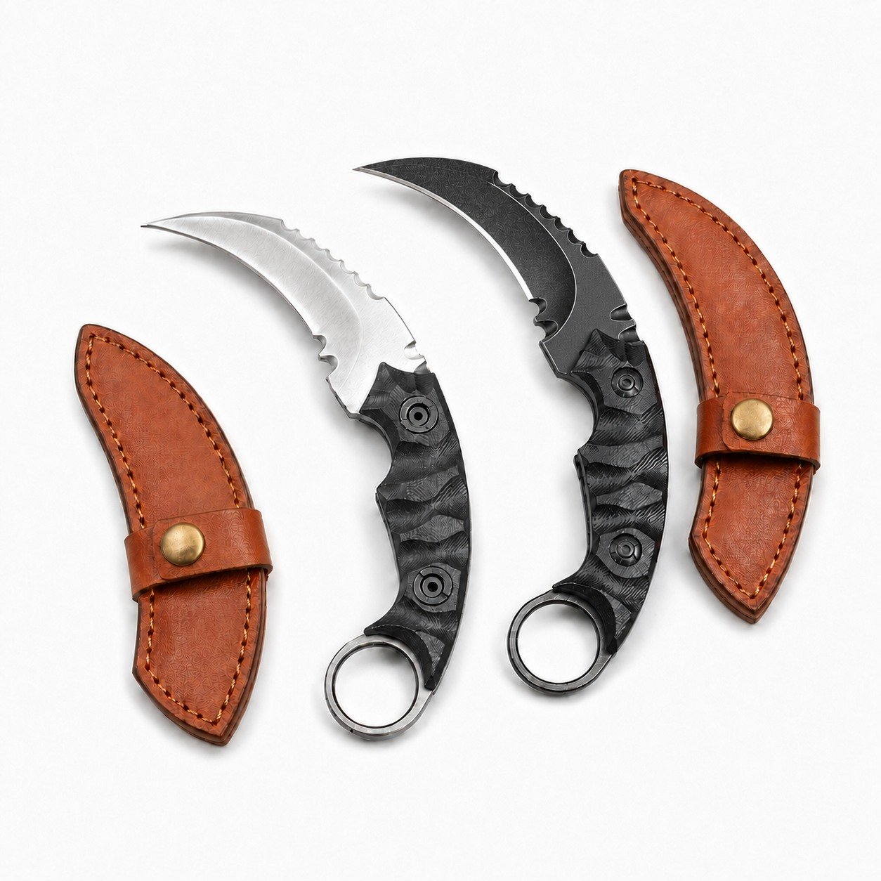 47998-main-white-clean Shadowy Little Claws Straight Karambit Knife - Image 1