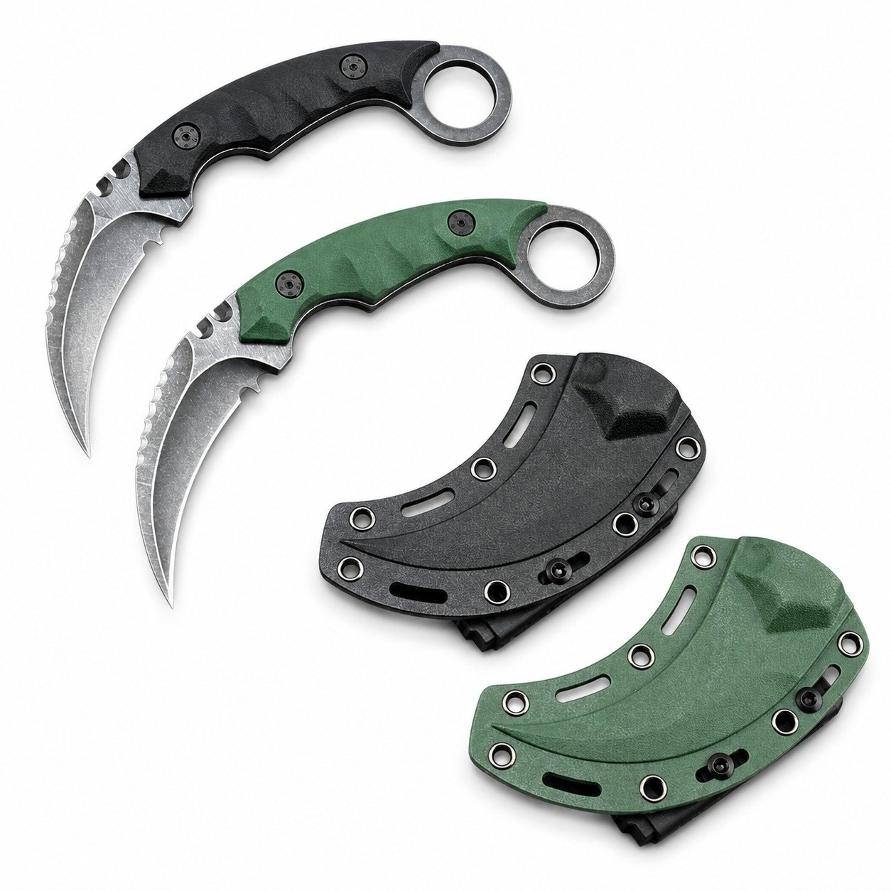 48022-main-white-clean Those That Advance Have Straight Claws Karambit Knife - Image 1