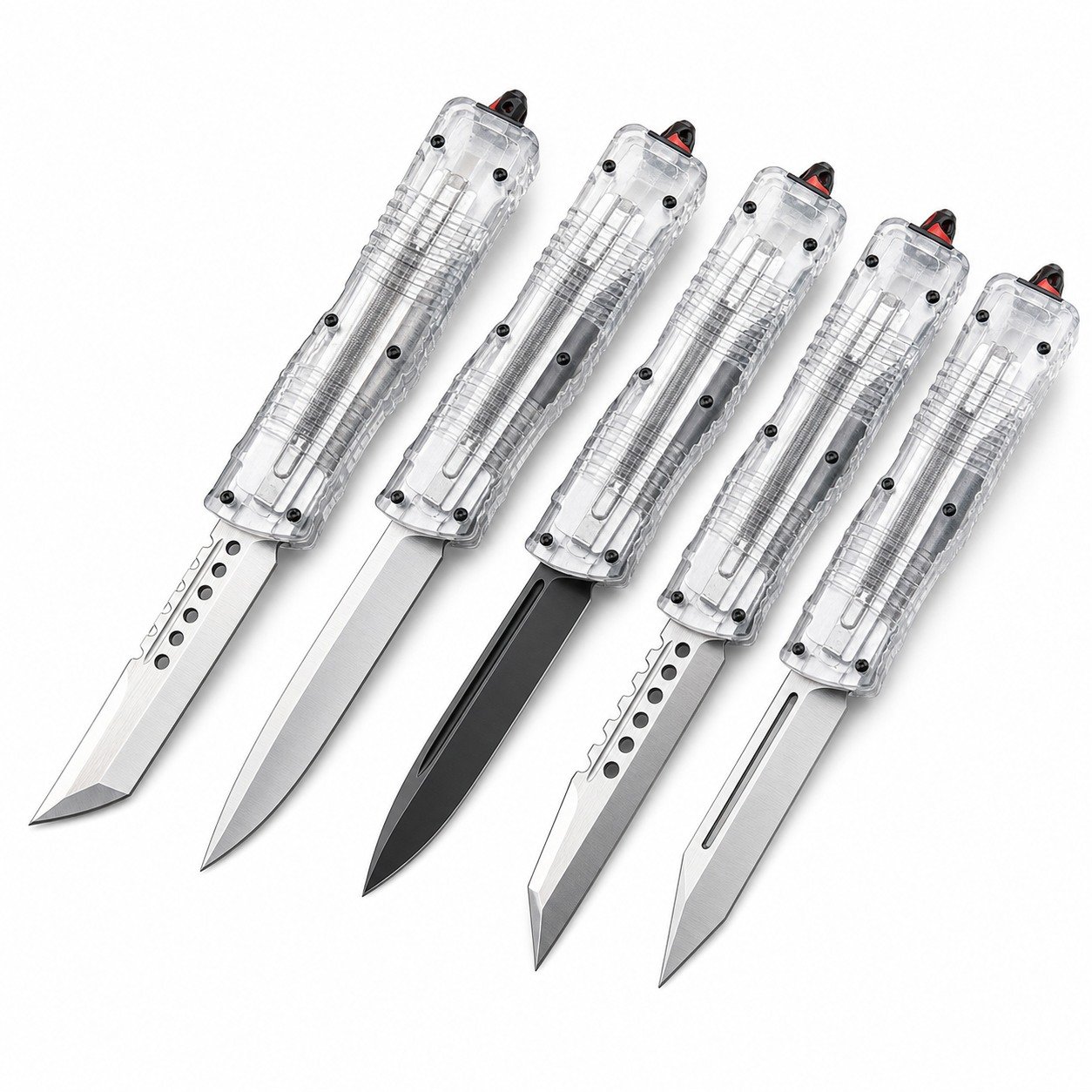 48052-main-white-clean Microtech Fully Transparent Handle Dalong 2nd Generation OTF Knife - Image 1