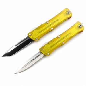 Microtech Dalong 3rd Generation Triangle Screw Transparent Version OTF Knife