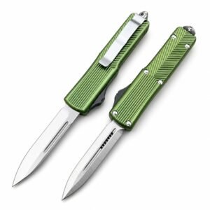 Microtech UT Vertical Pattern Handle OTF Knife