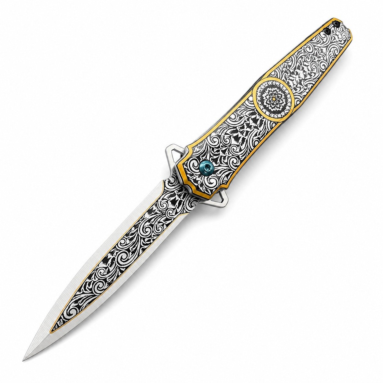 48152-main-white-clean 3D Printed Fold Folding Knife - Image 1