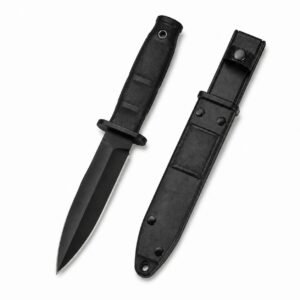 AK12 Black Fixed Blade Knife
