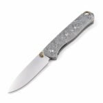Butterfly 535 M390 Stone Wash Blade Titanium Laser Shank SF