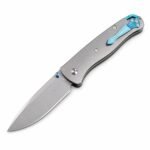 Butterfly 535 M390 Stone Washed Titanium Shunfeng Folding Knife