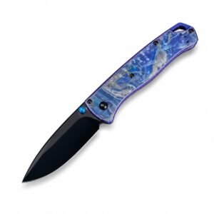 Butterfly 535 M390 Sanding DLC Blade Titanium Laser Handle Blue SF Express