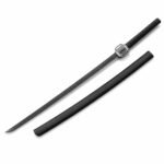 Tactical Titanium-plated Black Samurai With A K Scabbard Fixed Blade Knife