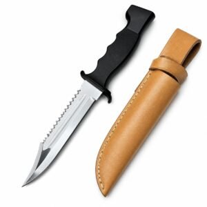 Snow Leopard Combat Straight Action Fixed Blade Knife