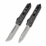 Microtech UT Co-branded Blackwater Damascus OTF Knife