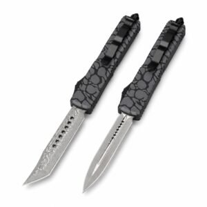 Microtech UT Co-branded Blackwater Damascus OTF Knife