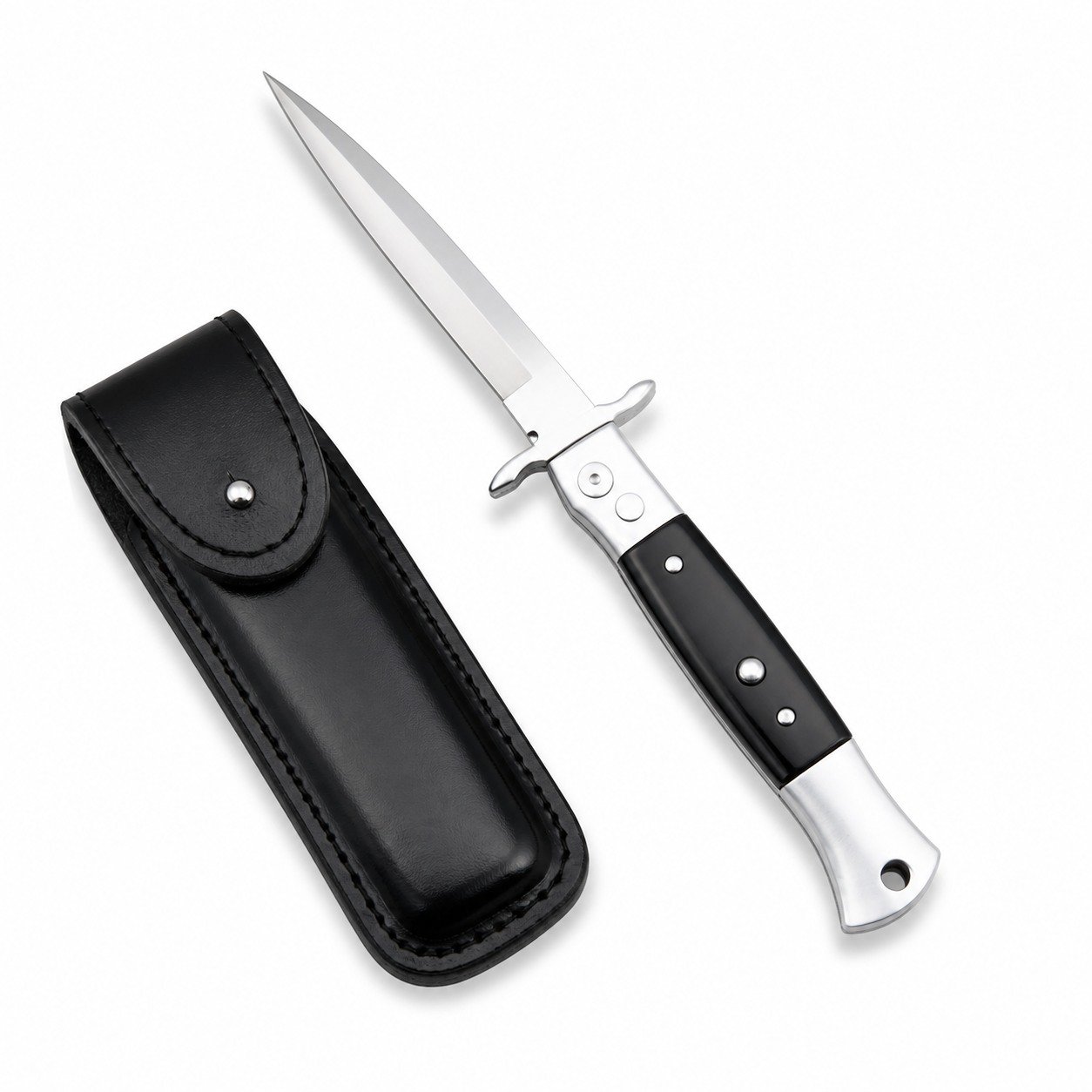 48713-main-white-clean AKC 9-inch Patriot Side-Opening (Old Model) Switchblade - Image 1