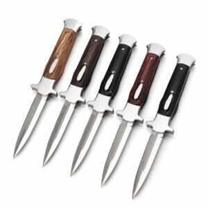 9-inch Straight-jump Skull Handle Single-edge OTF Knife