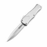 Zinc Handle Microtech Hera Goddess White Handle Double Edge OTF Knife