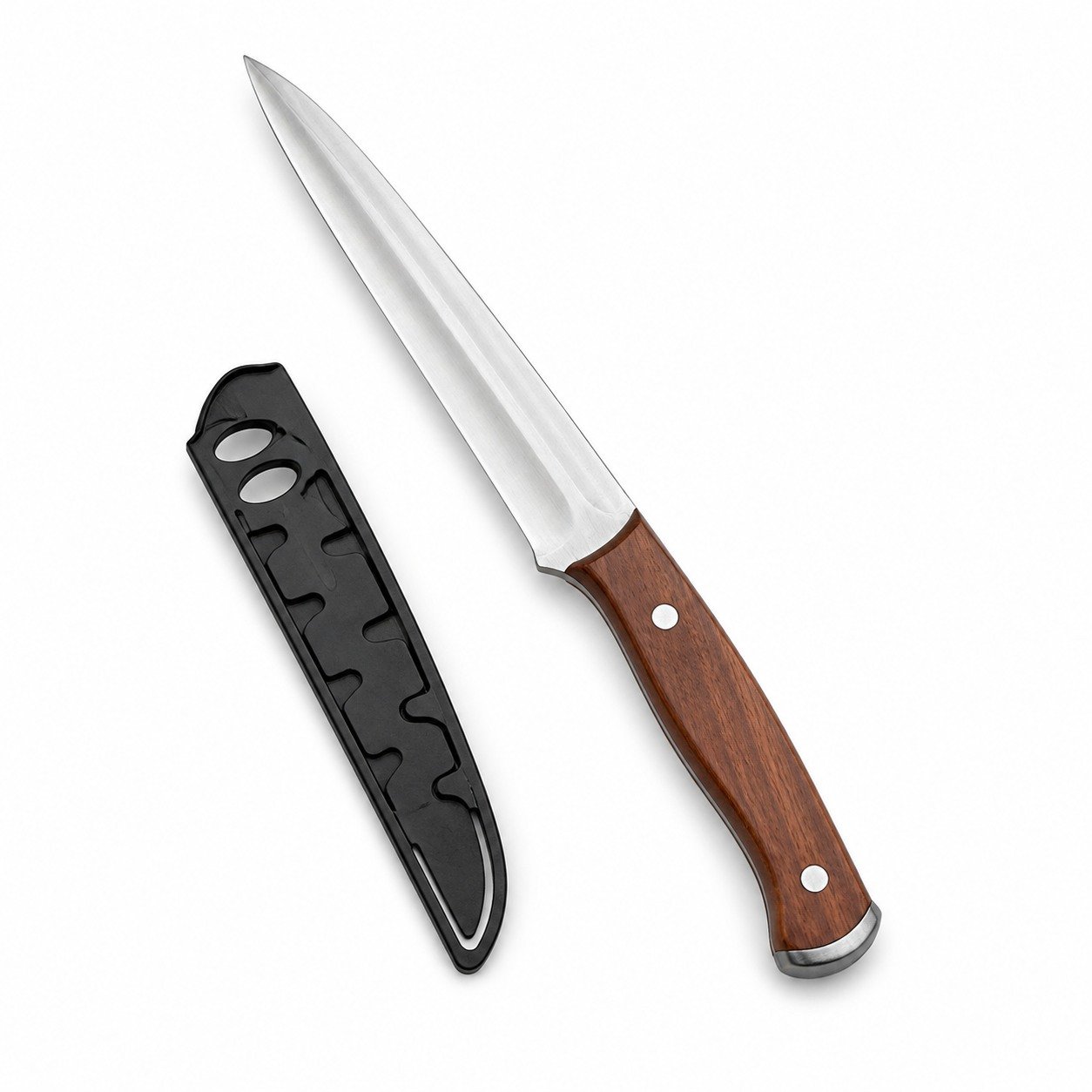 49186-main-white-clean Small, Straight Bone-cutting One-piece Keel Boning Knife - Image 1