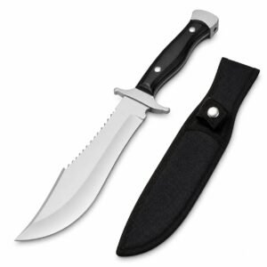 Jungle Wolf Foreign Trade Edition Black Titanium Fixed Blade Knife