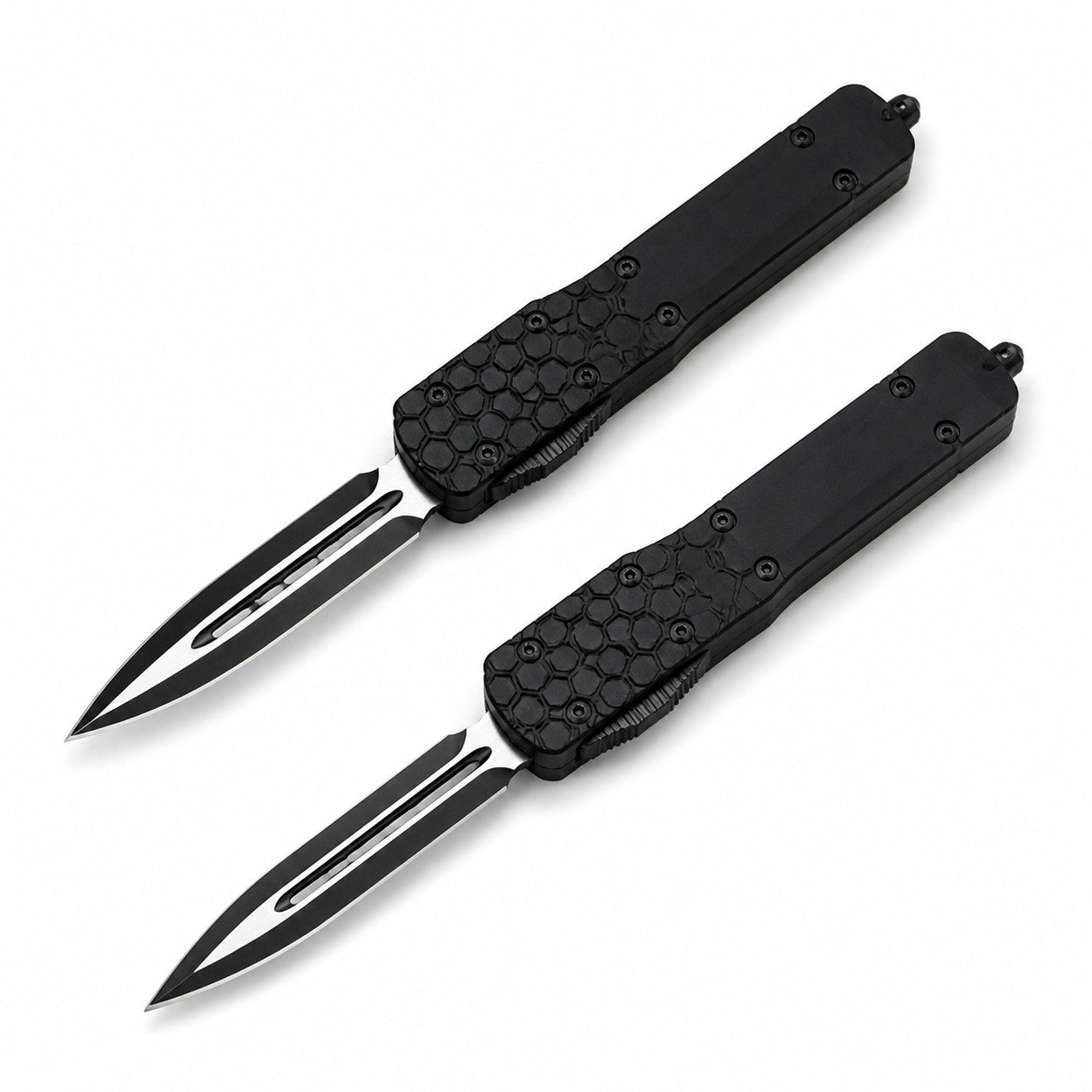 49378-main-white-clean The Honeycomb Keeps Jumping OTF Knife - Image 1