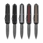 Micro-tech Serpent God Damascus OTF Knife
