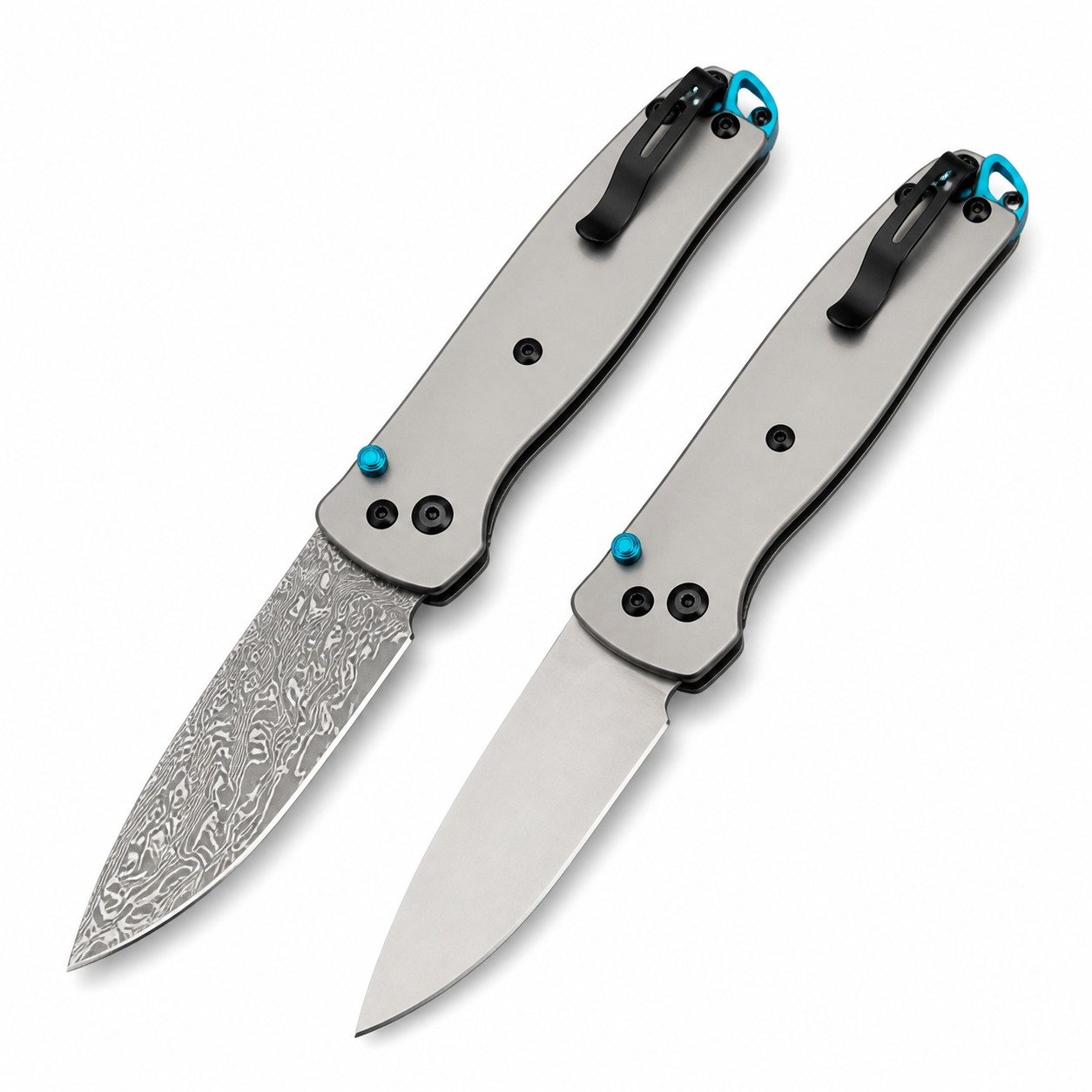 49509-main-white-clean Butterfly 535 Titanium Alloy Damascus Folding Knife - Image 1