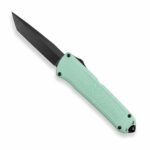 Butterfly 5370 Green Handle Straight Jumping Tail Vertex Style OTF Knife