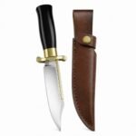 Trumpet With Golden Backs And Straightforward Chess Fixed Blade Knife
