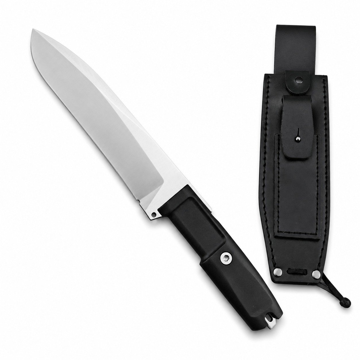 49851-main-white-clean An Extremely Aggressive Doberman Fixed Blade Knife - Image 1