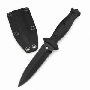 (G46) Poisonous Eyes Double-Peaked Hand Thorn Push Dagger