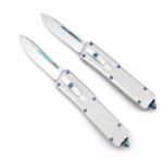 CobraTec Direct-Jump Special Edition White Handle Droplet OTF Knife