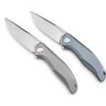 Bear Head Star Titanium Alloy Handle Folding Knife