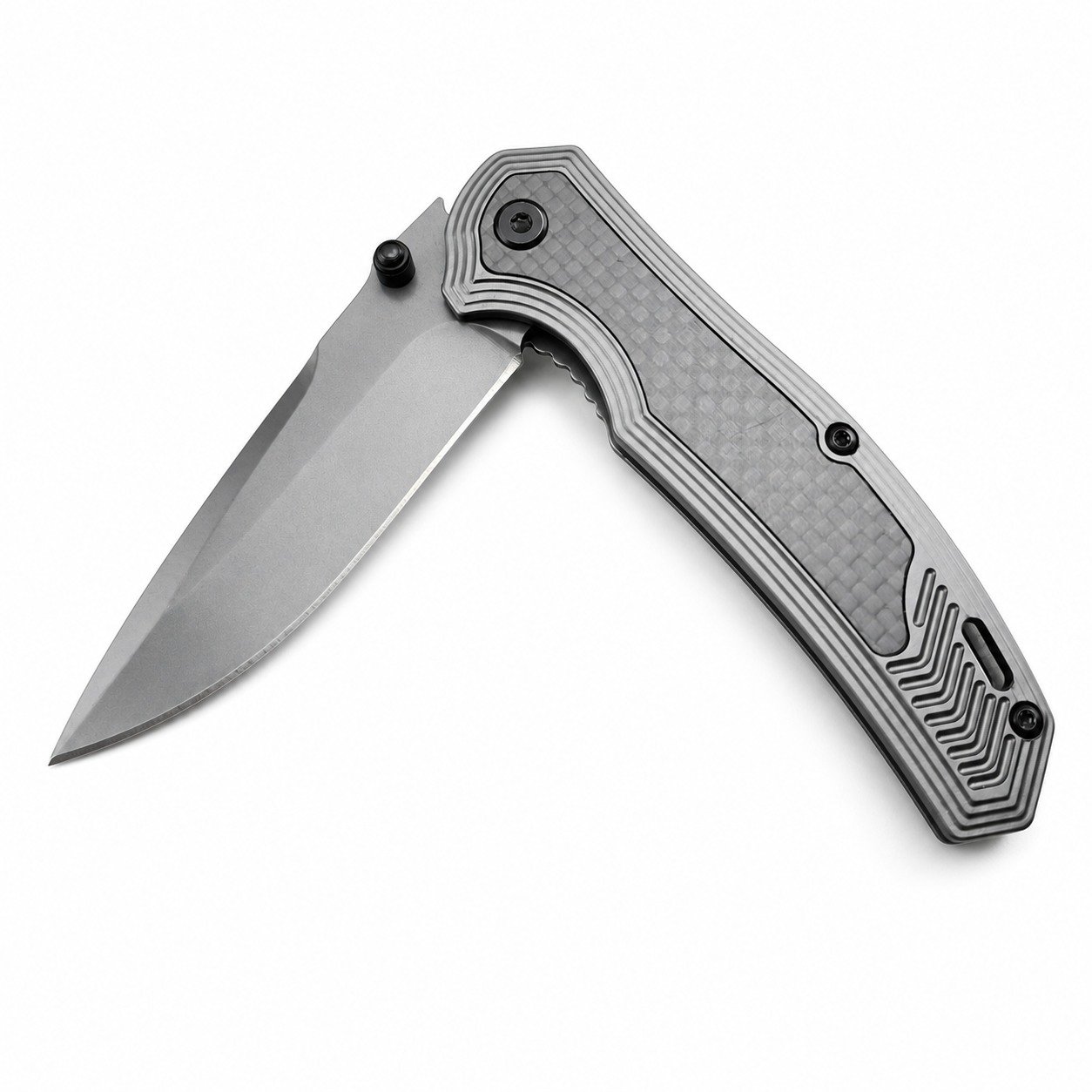 50358-main-white-clean Carshow 8310 Folds Carbon Fiber Folding Knife - Image 1