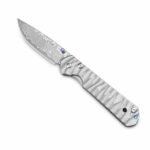 E119 Chris Reeve Big Damascus Small Sand Titanium Handle Folding Knife