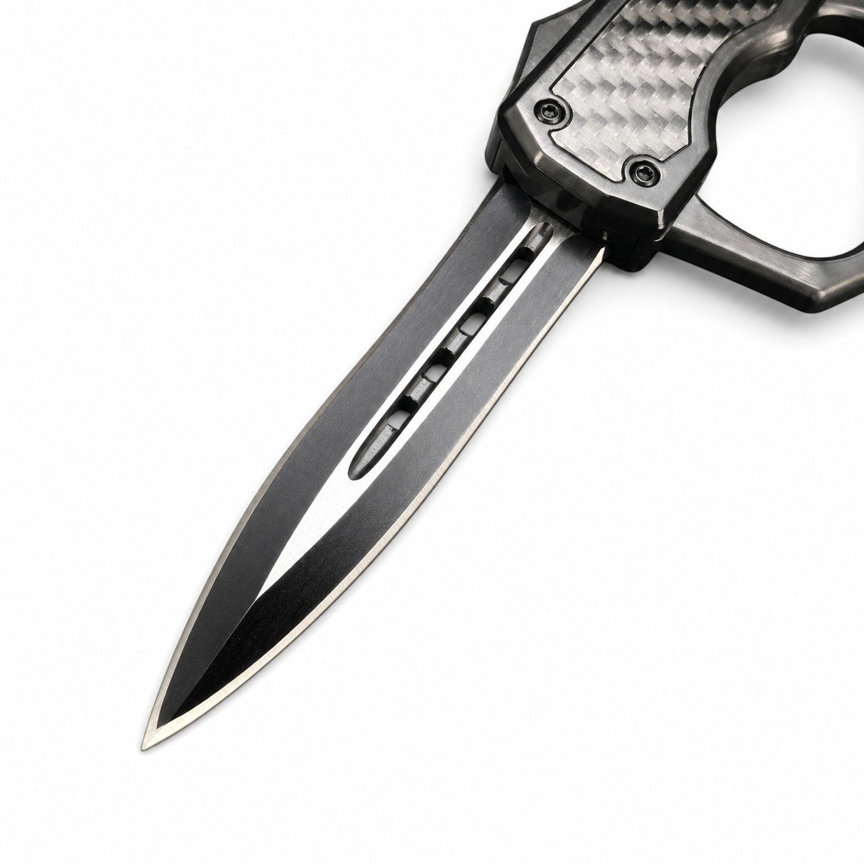 50514-main-white-clean Micro-tech Fist Glove Carbon Fiber OTF OTF Knife - Image 1