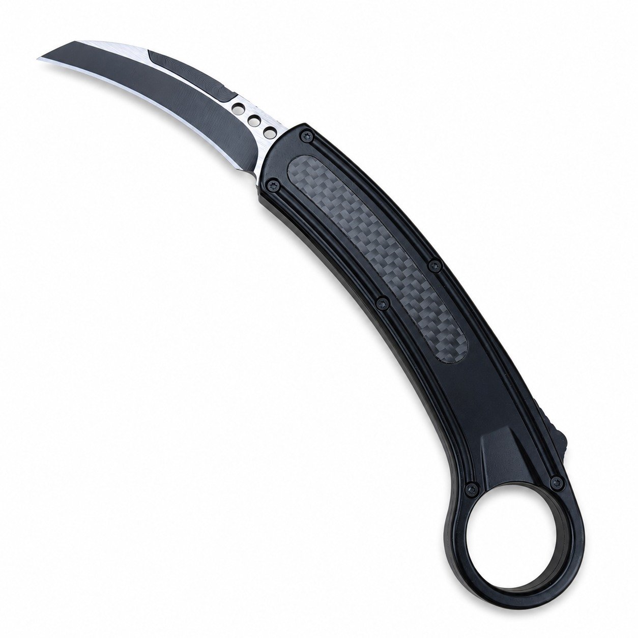 50538-main-white-clean Claw Jump Carbon Fiber Single-edge Karambit Knife - Image 1