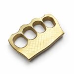 Brass Knuckles Solid Brass Knuckle Knuckle, Hand Defense Support Tool for Outdoor Training and Window Breaking.