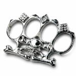 Fiberglass alloy knuckle knuckles, four-finger self-defense equipment, aluminum alloy self-defense equipment