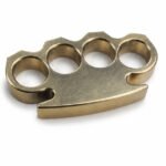 Four Finger Boxing Gloves with Thickened Brass Knuckles, Self Defense EDC Tools