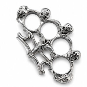 Brass Knuckles Four Finger Boxing Gloves with Sheep Skull Knuckles for Practicing Martial Arts