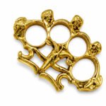 Brass Knuckles Four Finger Boxing Gloves with Sheep Skull Knuckles for Practicing Martial Arts