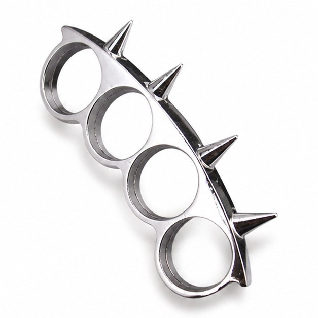 51776-main-white-clean Finger-shaped buckle with eagle and royal tiger Brass knuckles - Image 1