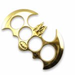 Large Bat Brass Knuckles Four Finger Boxing Gloves