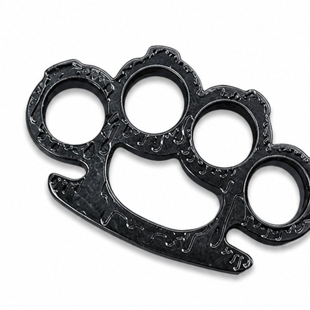 51804-main-white-clean Brass Knuckles Ring Fist Mountain Flame Finger Tiger - Image 1
