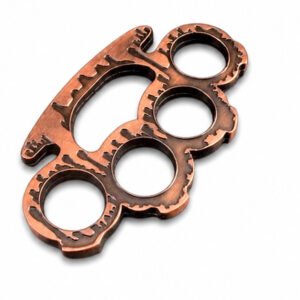Brass Knuckles Ring Fist Mountain Flame Finger Tiger