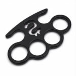 Brass Knuckles Ring with two-legged snake fist buckle, four-fingered tiger knuckle