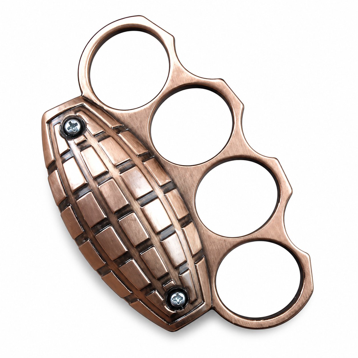 51825-main-white-clean Four-finger Grenade brass knuckle bracelet with tiger knuckle - Image 1