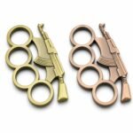 Brass knuckles Car equipment AK47 tiger hand four finger buckle tiger finger practice bracelet four finger ring