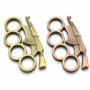 Brass knuckles Car equipment AK47 tiger hand four finger buckle tiger finger practice bracelet four finger ring
