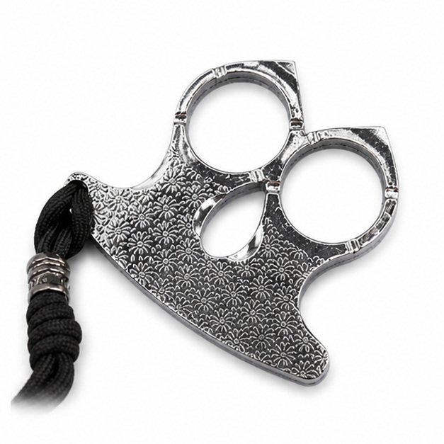 51856-main-white-clean Brass knuckles Metal buckle with two fingers - Image 1