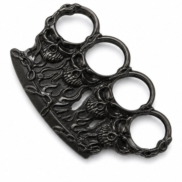 51870-main-white-clean Brass knuckles bracelet with four-finger ring in the shape of a tiger fist and will-o'-the-wisp - Image 1
