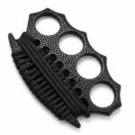 Brass Knuckles Non-slip Belt Rope Binding Four Finger Tiger Hand Fist Duster