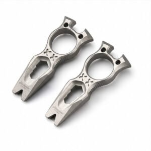 Pioneer EDC Titanium Outdoor Multi-Functional Finger Guard Brass Knuckles