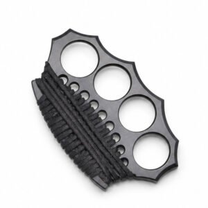 Brass Knuckles Four Finger Gloves with Ring and Finger Tiger Fist Buckle